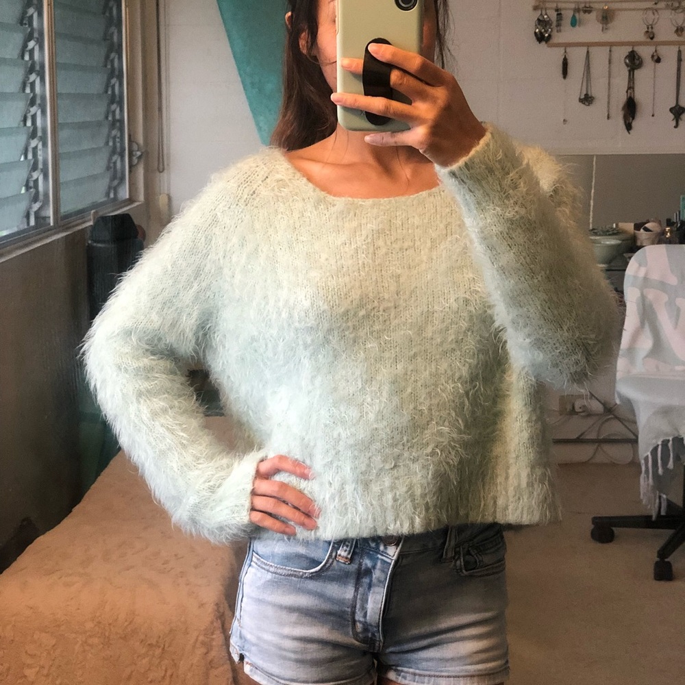 F21 Fuzzy sweater